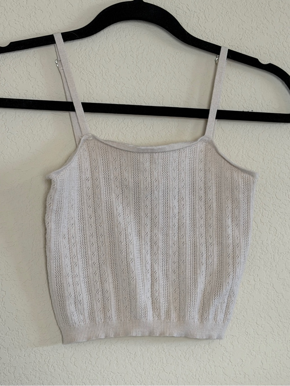 Sincerely Jules Light Beige Ribbed Knit Cami